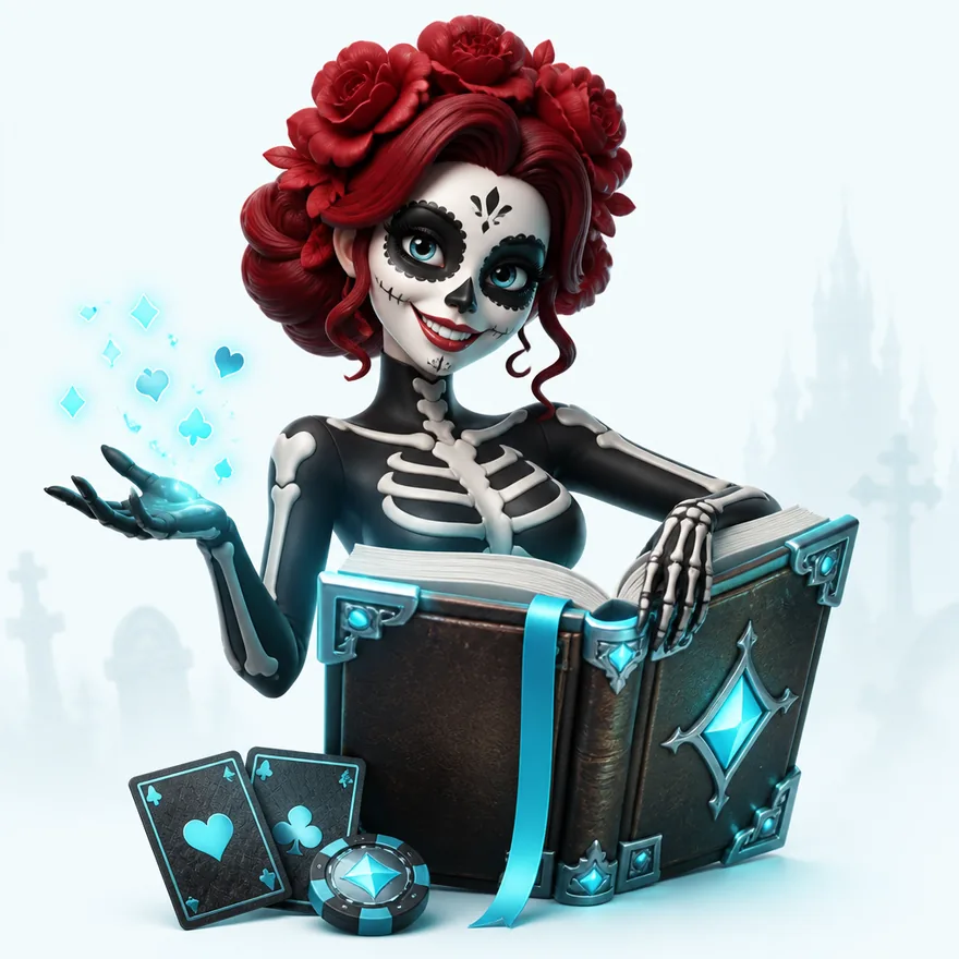 Open rulebook with cards — Magic Win