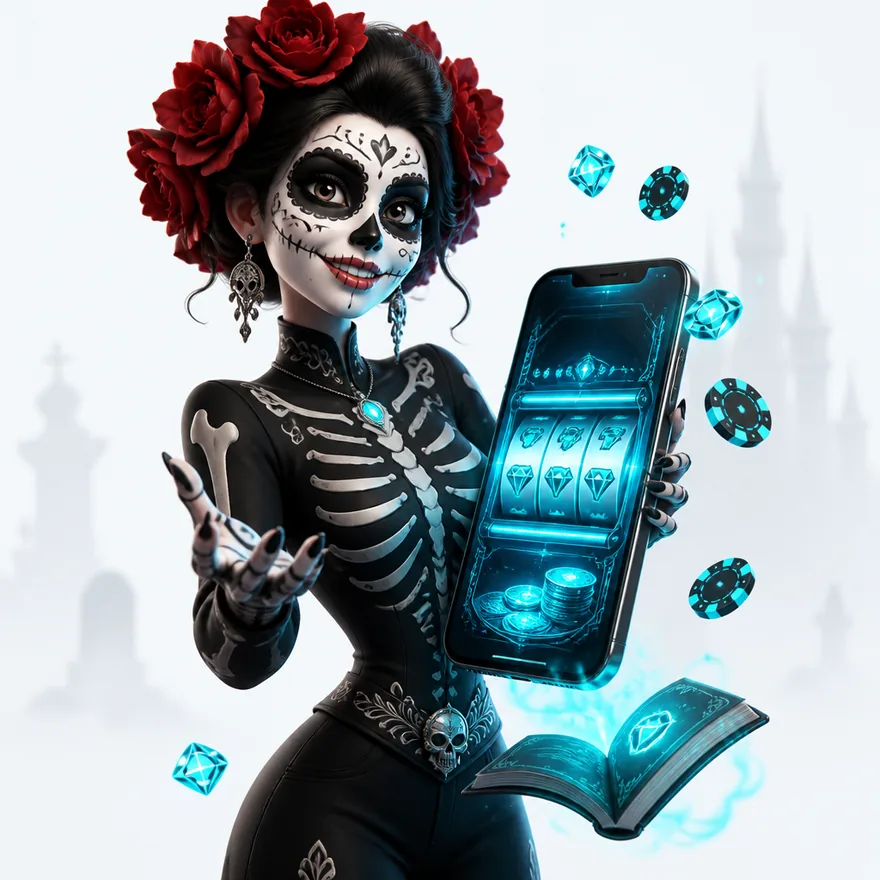 Smartphone with glowing screen — Magic Win