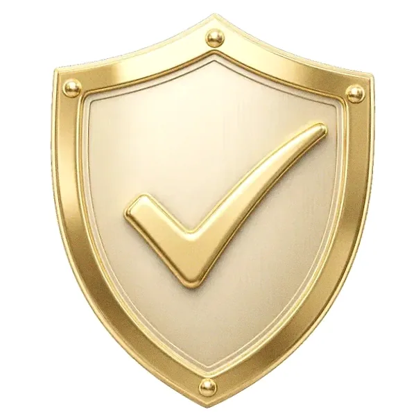 Checkmark shield — Magic Win