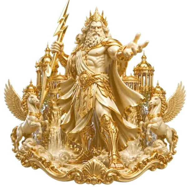 Zeus with lightning — Magic Win