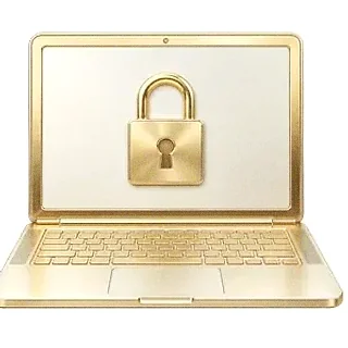 Laptop with padlock — Magic Win