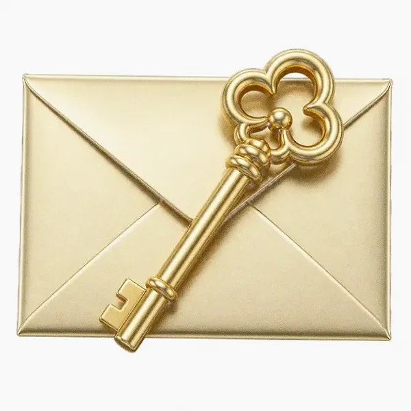 Key on envelope — Magic Win