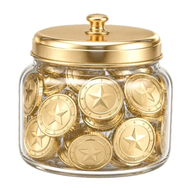Coin-filled jar — Magic Win