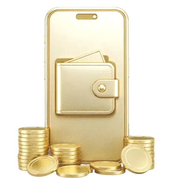 Smartphone with wallet — Magic Win