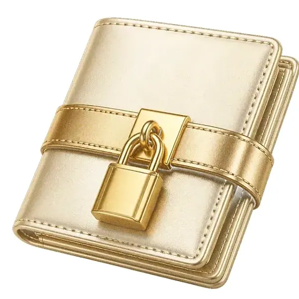 Locked leather wallet — Magic Win